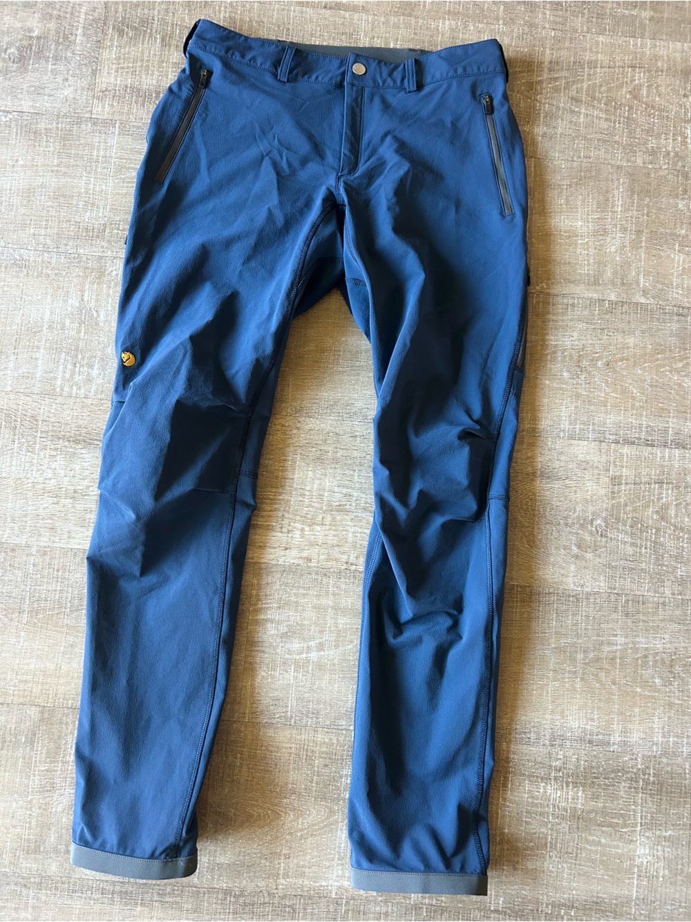 ▶️ Fjallraven Bergtagen Stretch Trousers Womens EU 42 US 32-33 Blue Hiking Pants